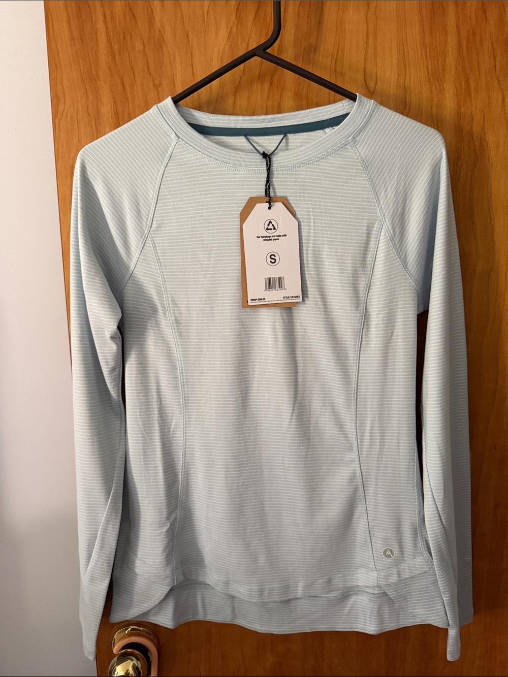 Avalanche Light Blue Long Sleeve Performance Top